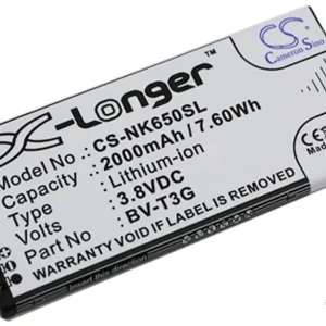 Batteri til BV-T3G for Microsoft, 3.8V, 2000 mAh v:7694398