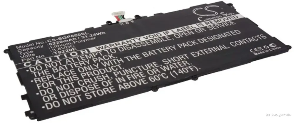 Batteri til AA1DA2WS/7-B for Samsung, 3.8V, 6600 mAh v:3849658