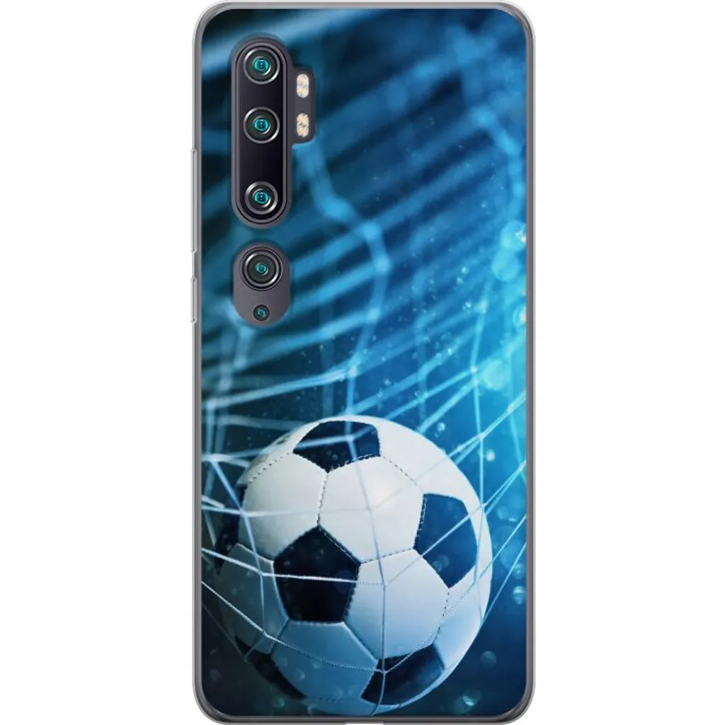 Xiaomi Mi Note 10 Gjennomsiktig Telefondeksel Fotboll v:4442018