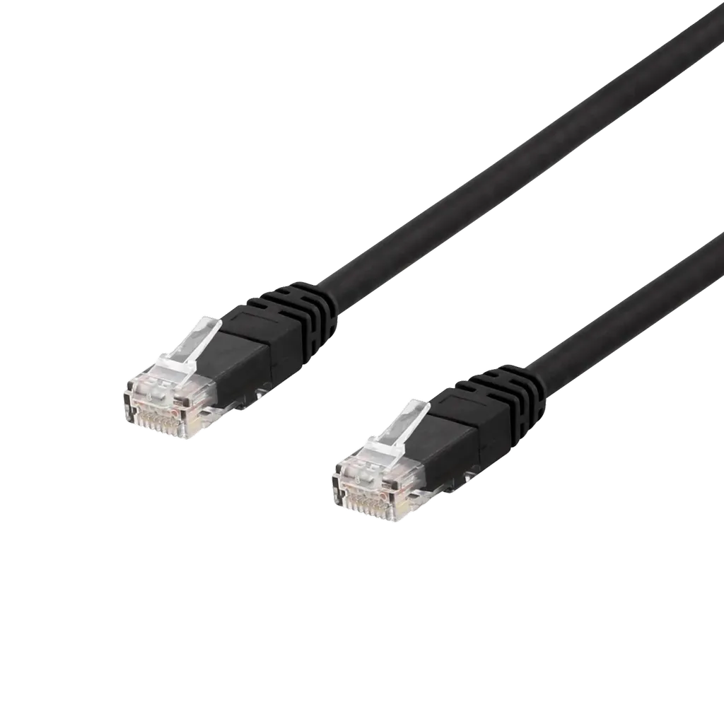 Cat6 patchkabel 20m svart UV-bestandig U/UTP LSZH v:3780129