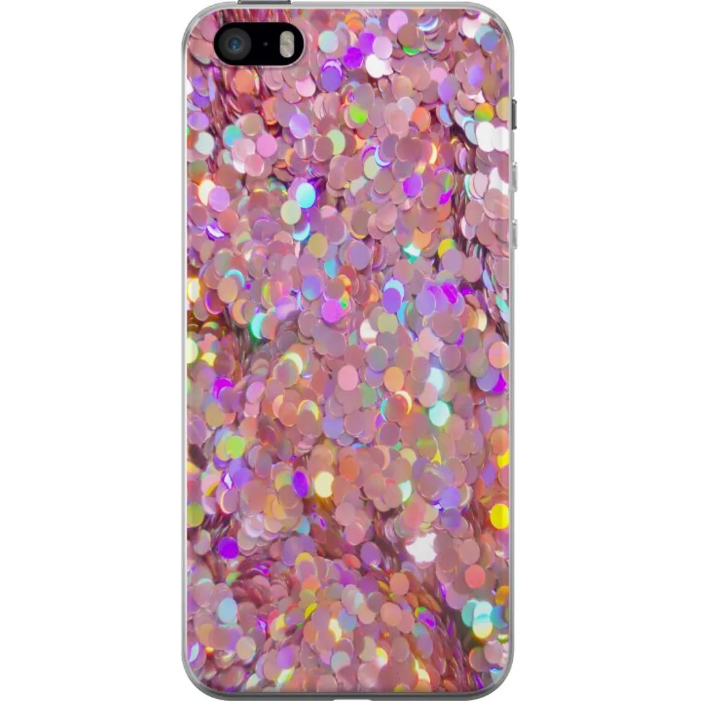 Apple iPhone 5s Gjennomsiktig Telefondeksel Glitter v:2251985