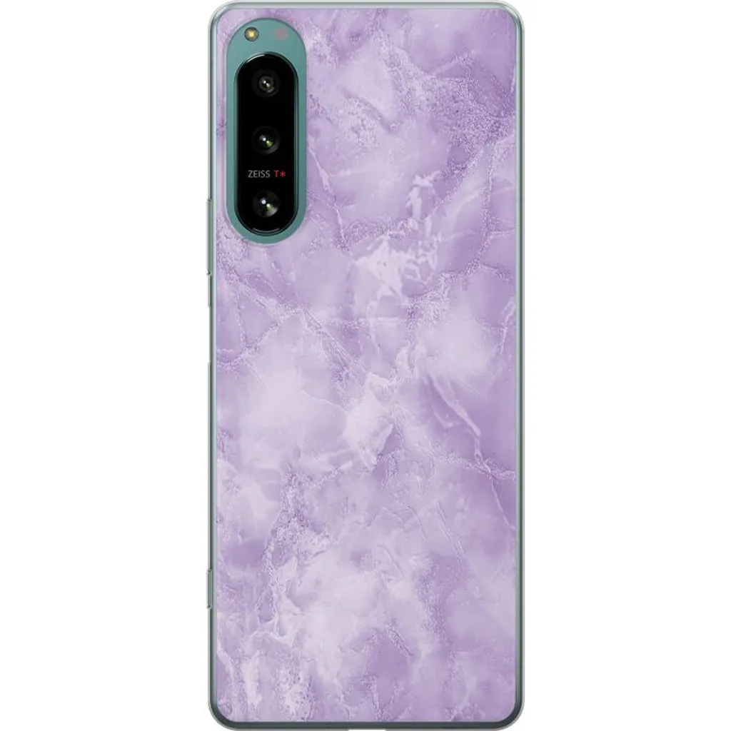 Sony Xperia 5 IV Gjennomsiktig Telefondeksel Lila marmor v:7019847