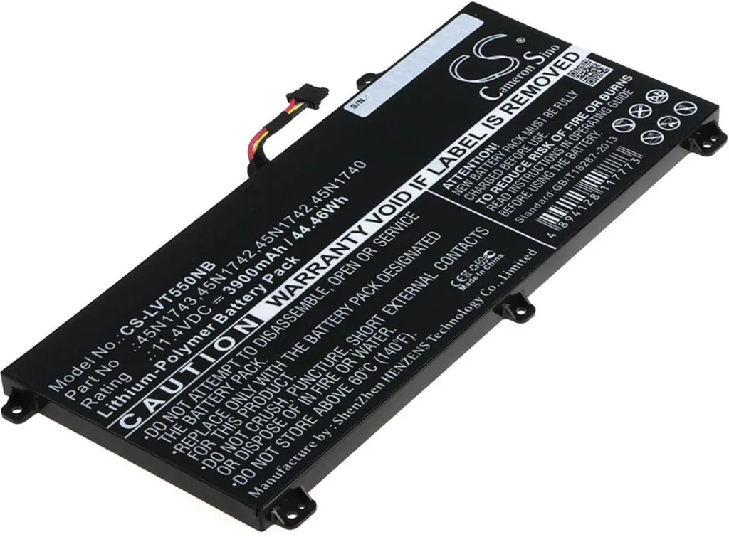 Batteri til 45N1743 for Lenovo, 11.4V, 3900 mAh v:2748960