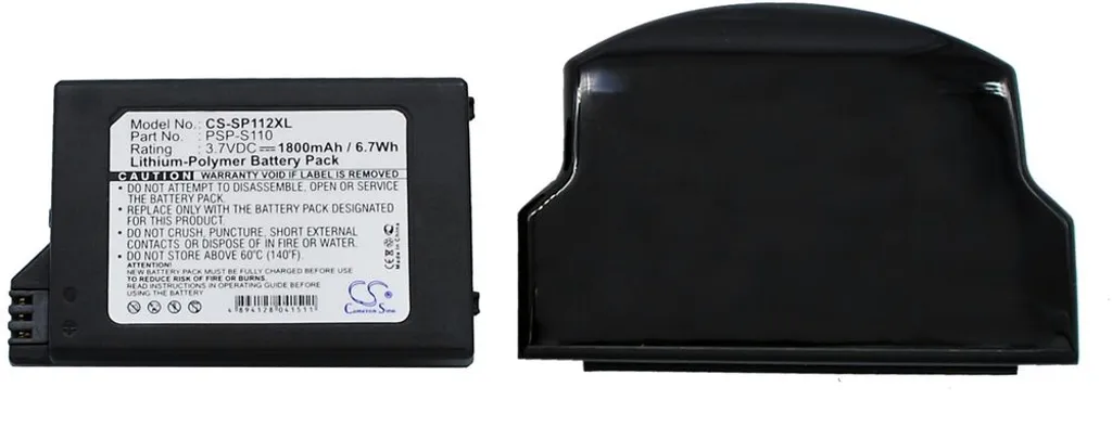 Batteri til PSP-S110 for Sony, 3.7V, 1800 mAh v:4818521