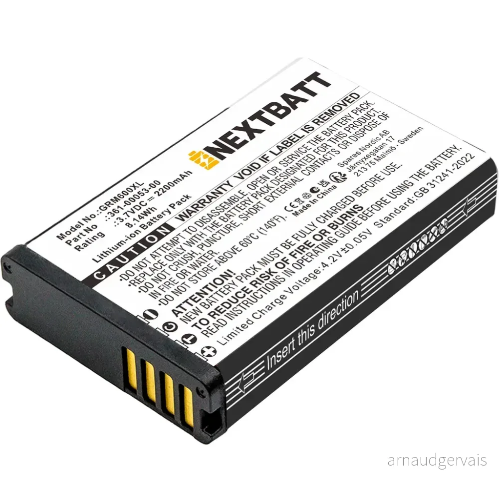 Batteri til Garmin Alpha 300i, 3,6(3,7)V, 2200mAh v:2143783