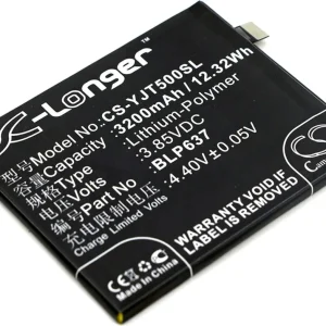 Batteri til Oneplus A5010, 3.85V, 3200 mAh v:1841634