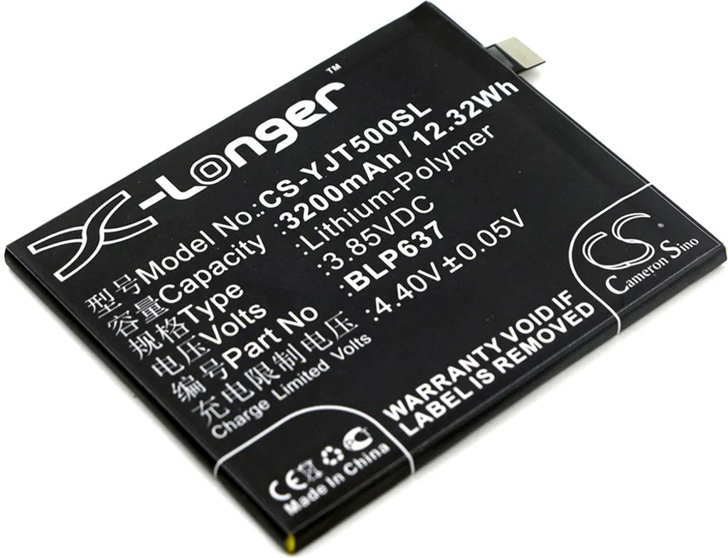 Batteri til Oneplus A5010, 3.85V, 3200 mAh v:1841634