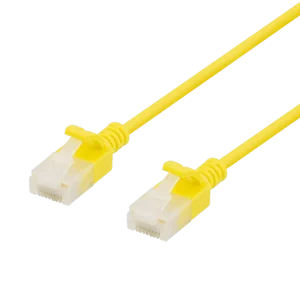 Cat6a patchkabel slim 1 m gul, 3,5 mm U/UTP v:1783942