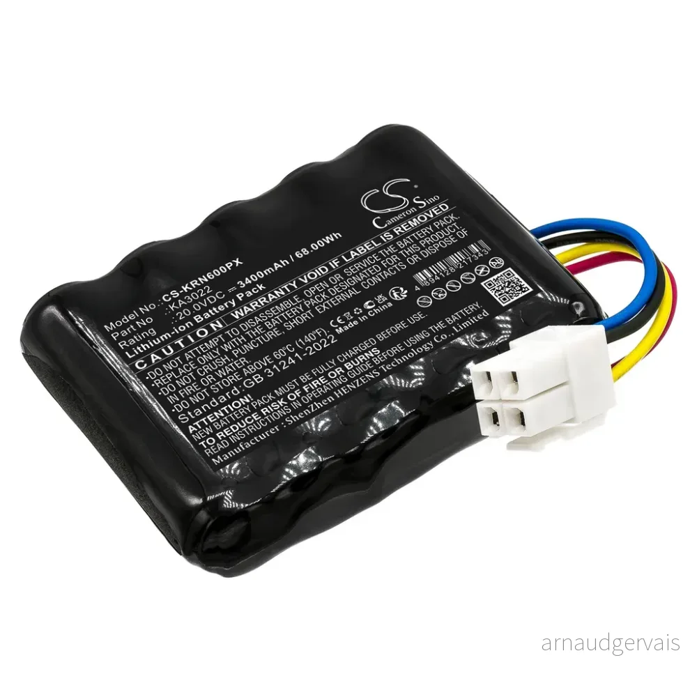 Batteri til KA3022 for Kress, 20.0, 3400mAh v:6141576