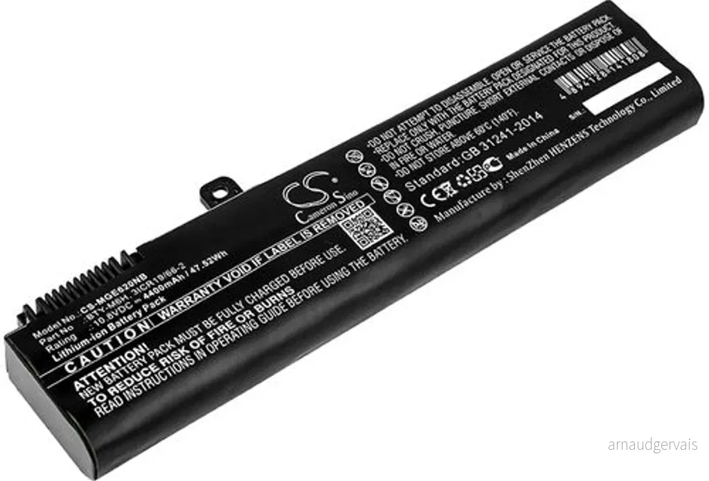 Batteri til Msi GP62, 10.8V, 4400 mAh v:8124939