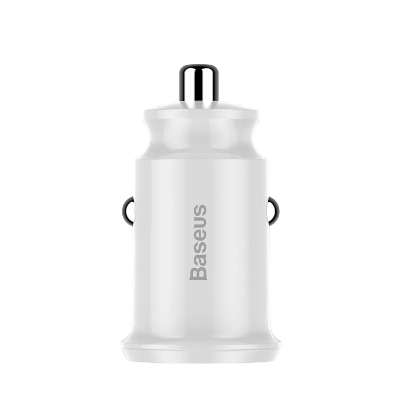 Baseus Grain Billader Dual-USB 3.1A 12/24V – Hvit v:5243658