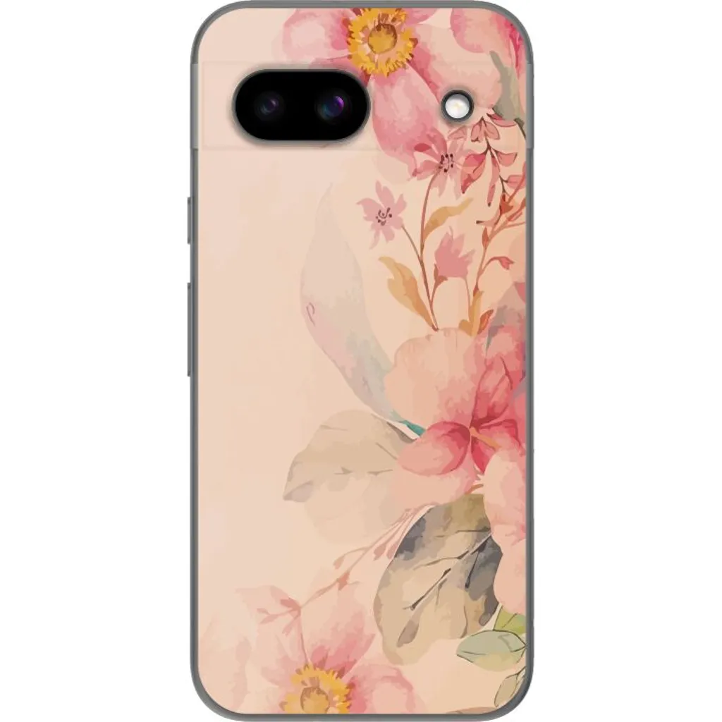 Google Pixel 8a Gjennomsiktig Telefondeksel Färgsprakande Blommor v:4641745