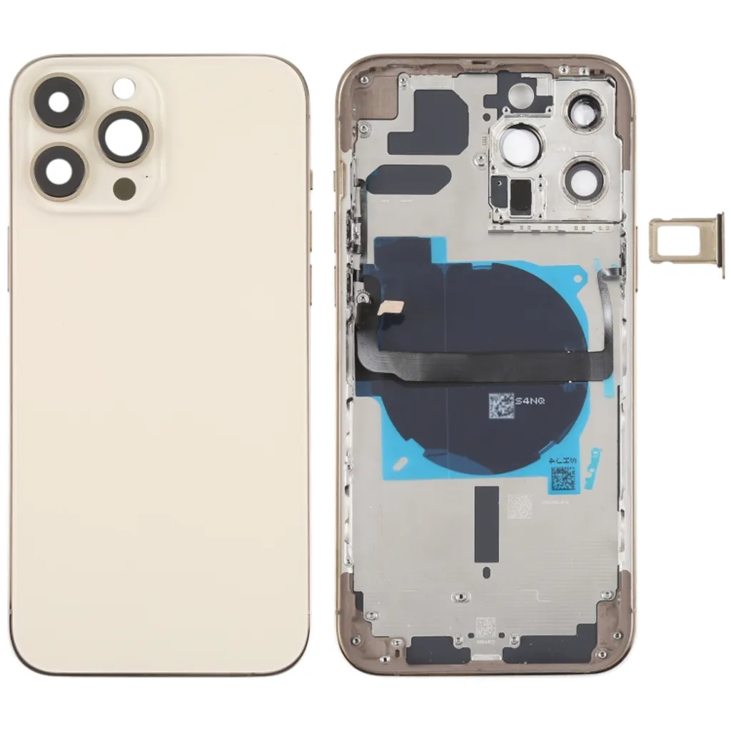 iPhone 13 Pro Max Bakdeksel med Små Deler (uten logo) – Gull v:9367300