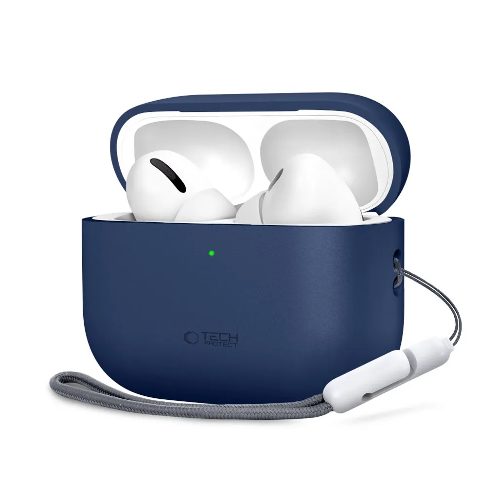 Tech-Protect Skal i Silikon till AirPods Pro 3 – Mørkeblå v:6562000