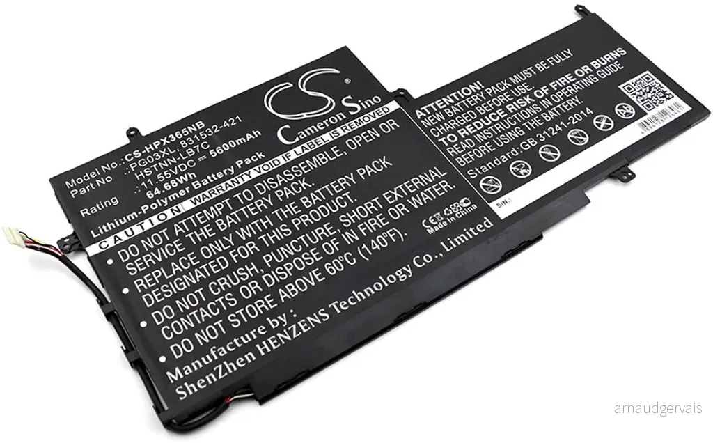 Batteri til Hp Spectre x360 15-ap007nd, 11.55V, 5600 mAh v:2475202