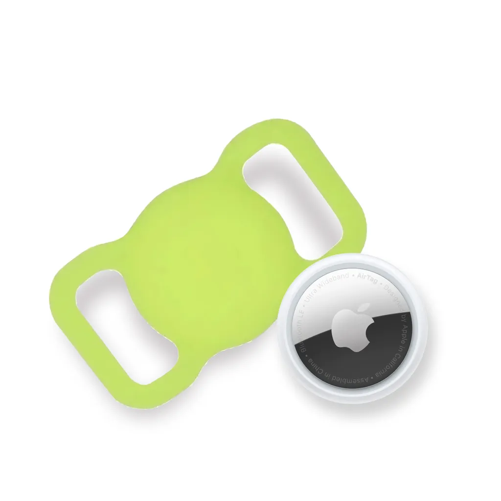 Apple Airtag + AirTag holder for hund og katt – Gul v:6719145