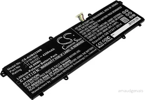 Batteri til Asus VivoBook 14 S433FL-EB198TS, 11.55V, 4250 mAh v:7524485