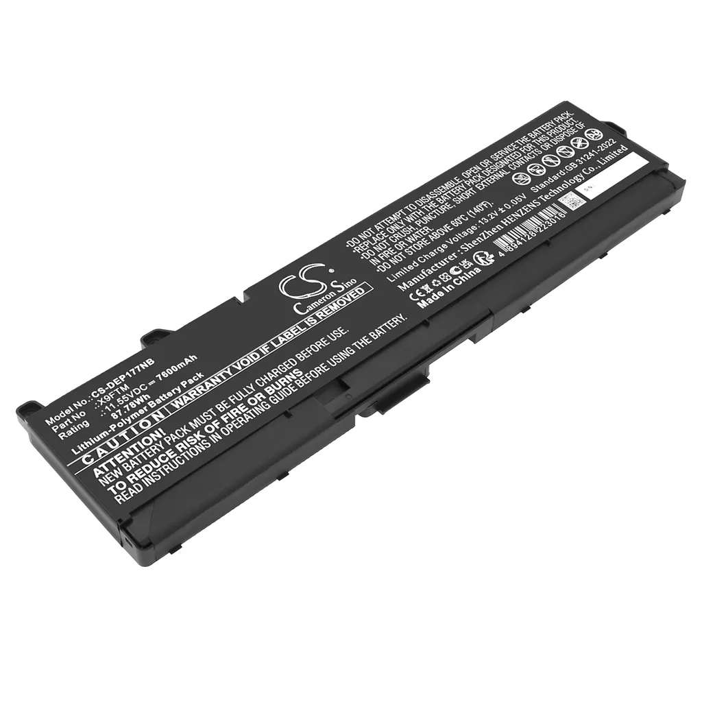 Batteri til 965V4 for DELL, 11.55V, 7600mAh v:7441226