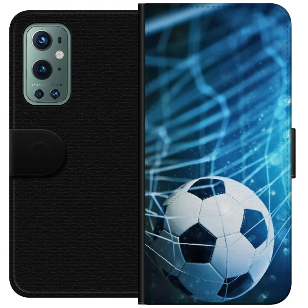 OnePlus 9 Pro Sort Lommebokdeksel Fotboll v:5673916